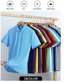 100% cotton US size Custom Polo, Embroidery Logo Men's Polo Shirt Plain Blank Golf Polo