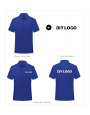 100% cotton US size Custom Polo, Embroidery Logo Men's Polo Shirt Plain Blank Golf Polo