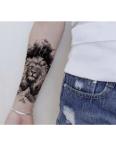 8 Pieces in Stock Tattoo of lion, tiger, owl semi-permanent grass and tree Tattoo