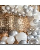 Shimmer Wall Backdrops Square Sequin Wall Panel Backdrops Party Backdrops for Wedding Anniversary Birthday Decor