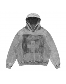 Hip-hop style loose-fitting retro hooded sweatshirt customization