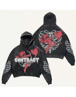Custom Retro Hooded Sweatshirt
