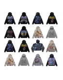 Hip-hop style loose-fitting retro hooded sweatshirt customization
