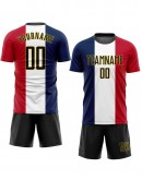 Custom Country Flag Fashion Sublimation Soccer Uniform Jersey