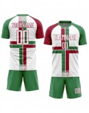 Custom Country Flag Fashion Sublimation Soccer Uniform Jersey