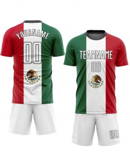 Custom Country Flag Fashion Sublimation Soccer Uniform Jersey