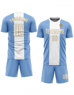 Custom Country Flag Fashion Sublimation Soccer Uniform Jersey