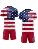 Custom Country Flag Fashion Sublimation Soccer Uniform Jersey