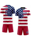 Custom Country Flag Fashion Sublimation Soccer Uniform Jersey