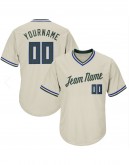 Custom Authentic Throwback Rib-Knit Baseball Jerseys Shirt