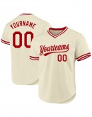Custom Authentic Throwback Rib-Knit Baseball Jerseys Shirt