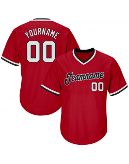Custom Authentic Throwback Rib-Knit Baseball Jerseys Shirt