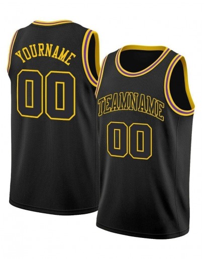 Custom Round Neck Rib-Knit Basketball Jersey