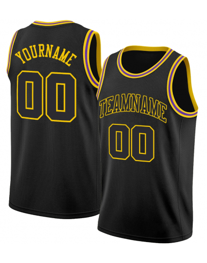 Custom Round Neck Rib-Knit Basketball Jersey