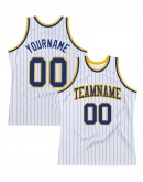 Custom Pinstripe Authentic Basketball Jersey