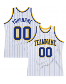 Custom Pinstripe Authentic Basketball Jersey