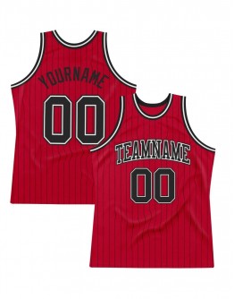 Custom Pinstripe Authentic Basketball Jersey