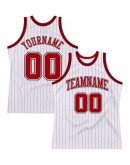 Custom Pinstripe Authentic Basketball Jersey