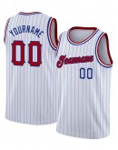 Personalize Pinstripe Authentic Basketball Jersey