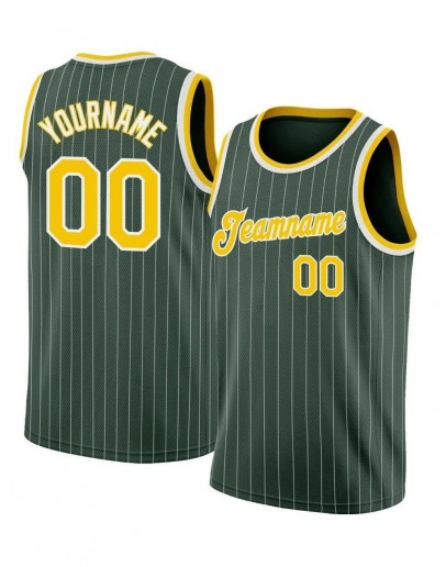 Personalize Pinstripe Authentic Basketball Jersey