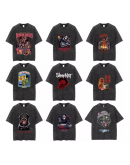 Hip-hop style loose-fitting retro Short T-shirt customization