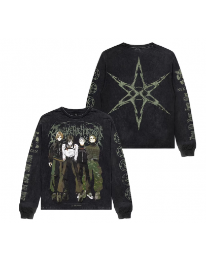 Hip-hop style loose-fitting retro Long Sleev T-shirt customization