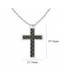 Cross Volcanic Stone Energy Health Pendant