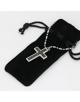 Cross Volcanic Stone Energy Health Pendant