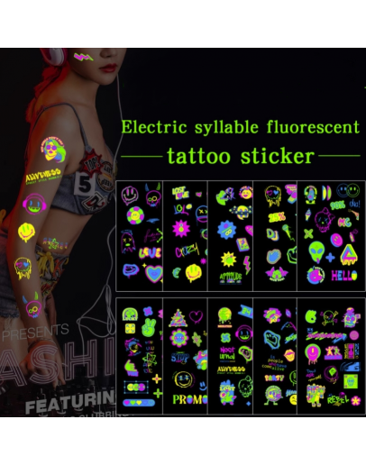 Semi-permanent waterproof and sweat-proof tattoo sticker DIY